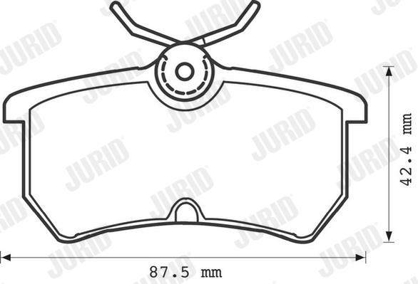 Brake Pad Set, disc brake - 571998J JURID