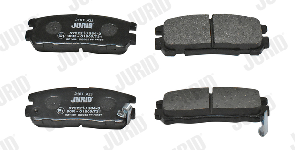 Brake Pad Set, disc brake - 572221J JURID