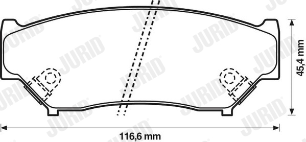 Bremsbelagsatz, Scheibenbremse - 572247J JURID