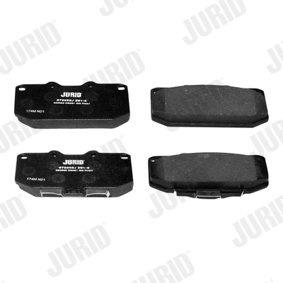Комплект тормозных колодок, дисковый тормоз - 572252J JURID
