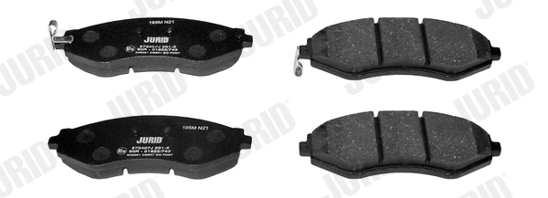 Brake Pad Set, disc brake - 572407J JURID