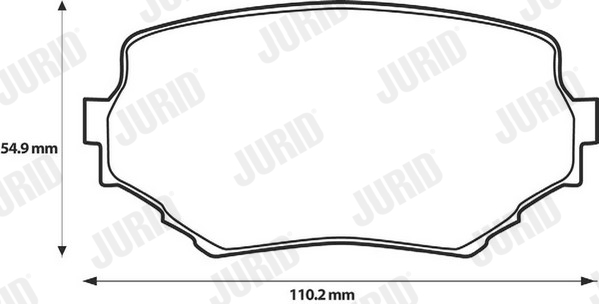 Brake Pad Set, disc brake - 572420J JURID