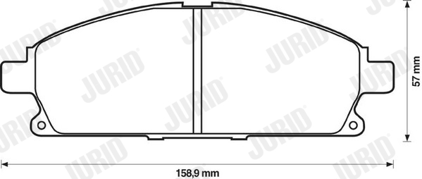 Brake Pad Set, disc brake - 572466J JURID