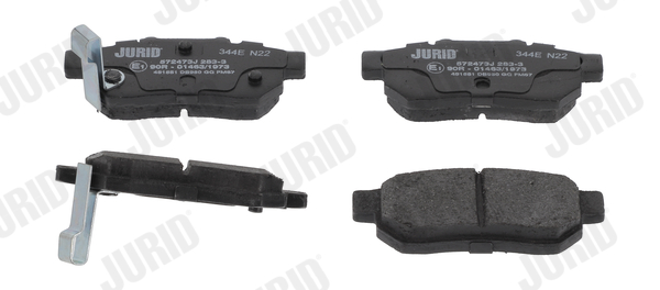 Brake Pad Set, disc brake - 572473J JURID