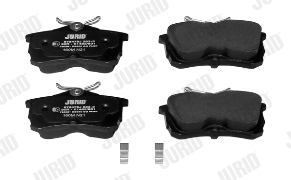 Brake Pad Set, disc brake - 572478J JURID