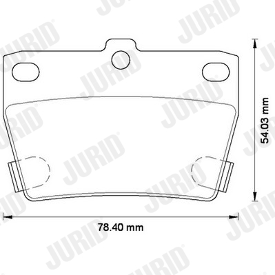 Brake Pad Set, disc brake - 572488J JURID