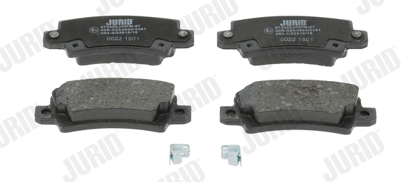 Brake Pad Set, disc brake - 572492J JURID