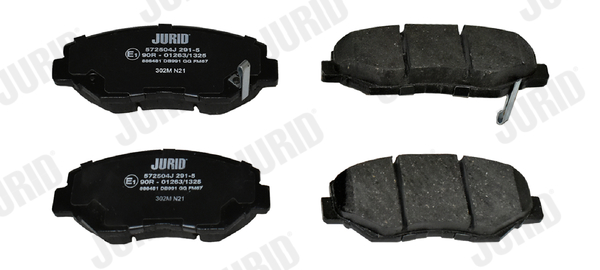 Brake Pad Set, disc brake - 572504J JURID