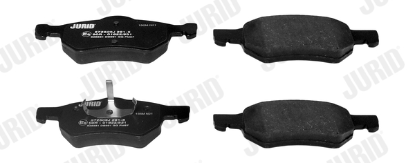 Brake Pad Set, disc brake - 572509J JURID