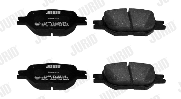 Brake Pad Set, disc brake - 572517J JURID