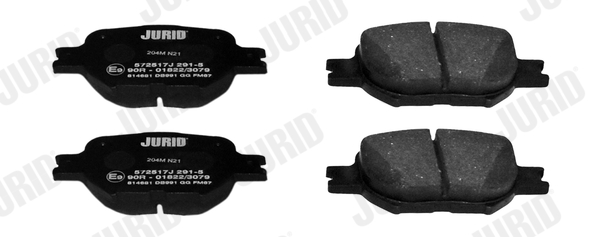 Brake Pad Set, disc brake - 572517J JURID