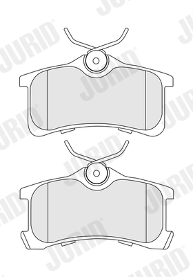 Brake Pad Set, disc brake - 572520J JURID