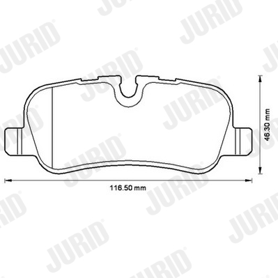 Brake Pad Set, disc brake - 572522JC JURID