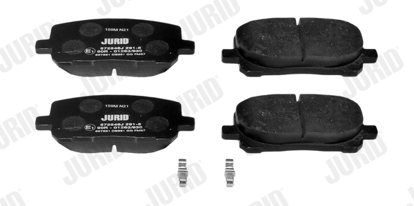 Brake Pad Set, disc brake - 572546J JURID