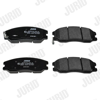 Комплект тормозных колодок, дисковый тормоз - 572570J JURID