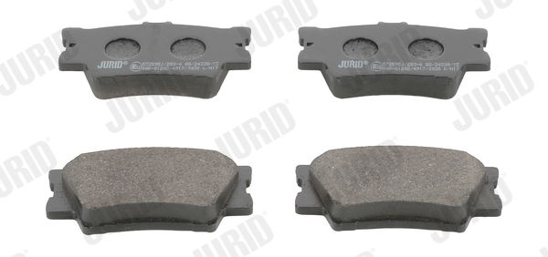 Brake Pad Set, disc brake - 572595J JURID