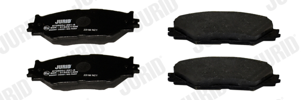 Brake Pad Set, disc brake - 572620J JURID