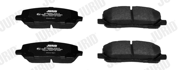 Brake Pad Set, disc brake - 572636J JURID