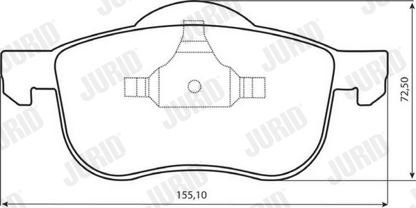 Kit pastiglie freno, Freno a disco - 573003JC JURID