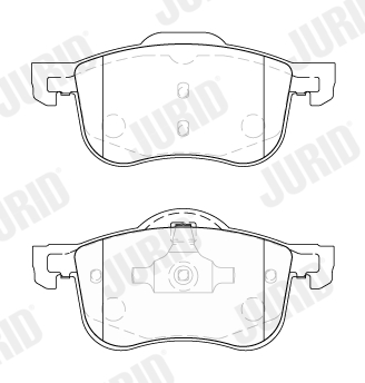 Brake Pad Set, disc brake - 573003J JURID