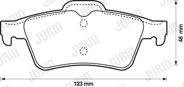 Brake Pad Set, disc brake - 573018J JURID