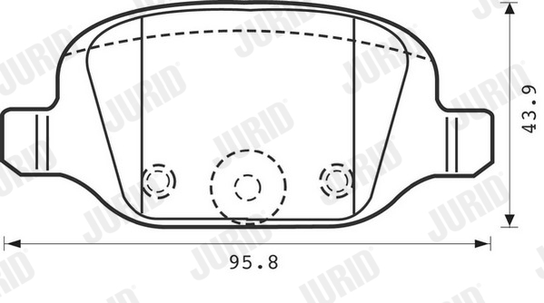 Brake Pad Set, disc brake - 573019J JURID