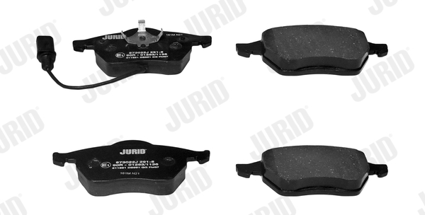 Brake Pad Set, disc brake - 573022J JURID