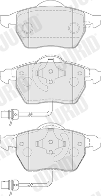 Brake Pad Set, disc brake - 573037J JURID