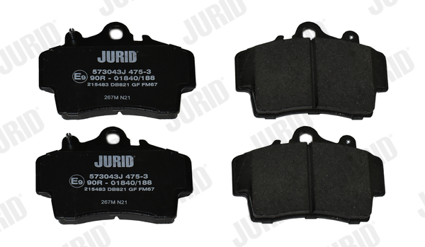 Brake Pad Set, disc brake - 573043J JURID