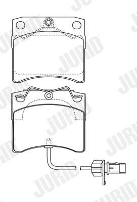 Brake Pad Set, disc brake - 573046J JURID