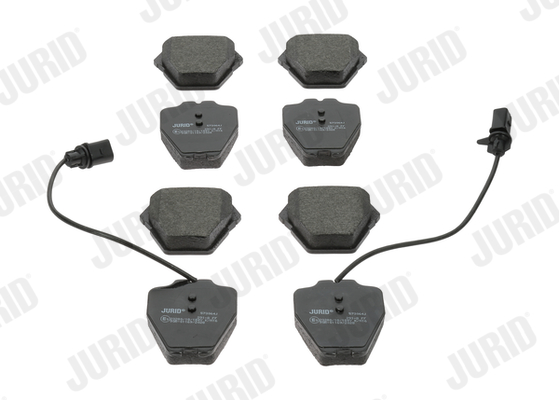 Комплект тормозных колодок, дисковый тормоз - 573064J JURID