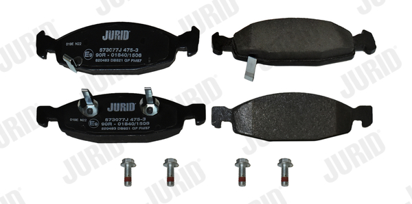 Комплект тормозных колодок, дисковый тормоз - 573077J JURID