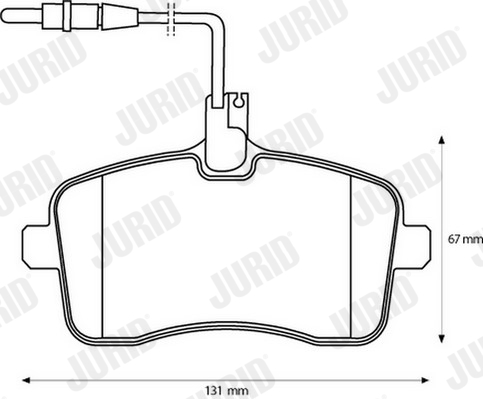Brake Pad Set, disc brake - 573132J JURID