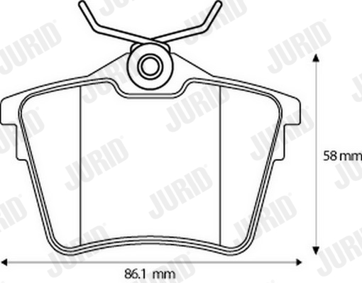 Brake Pad Set, disc brake - 573133J JURID