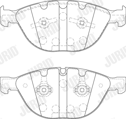 Brake Pad Set, disc brake - 573150JC JURID