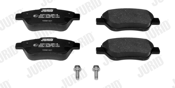 Brake Pad Set, disc brake - 573170J JURID