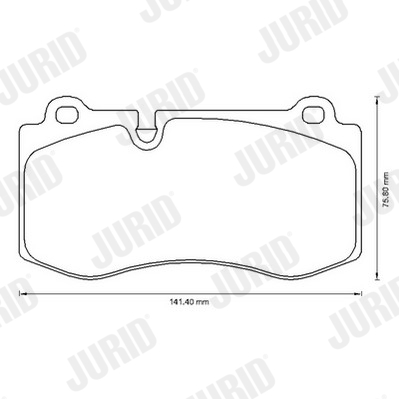 Brake Pad Set, disc brake - 573178JC JURID