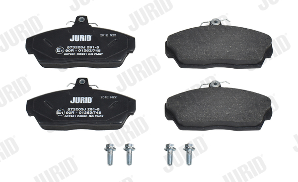 Комплект тормозных колодок, дисковый тормоз - 573203J JURID