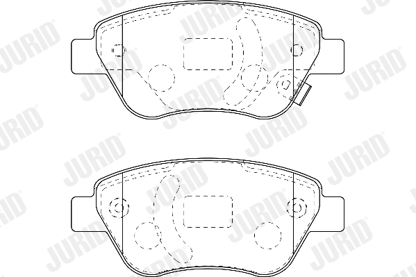 Brake Pad Set, disc brake - 573204D JURID