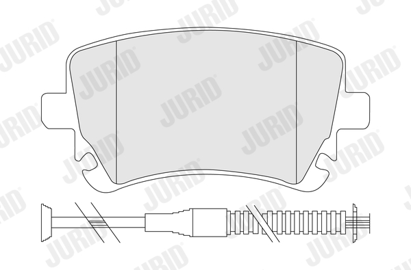 Brake Pad Set, disc brake - 573225J JURID