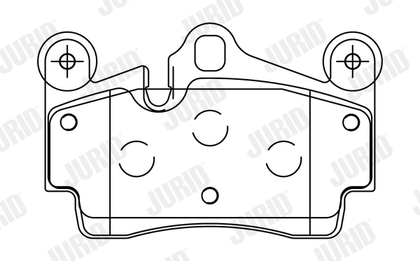 Brake Pad Set, disc brake - 573227J JURID