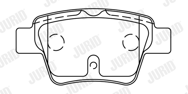Brake Pad Set, disc brake - 573235J JURID