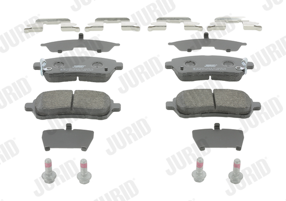Комплект тормозных колодок, дисковый тормоз - 573249J JURID