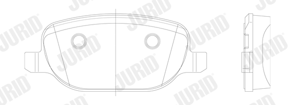 Brake Pad Set, disc brake - 573252J JURID