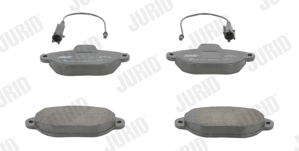 Комплект тормозных колодок, дисковый тормоз - 573267J JURID