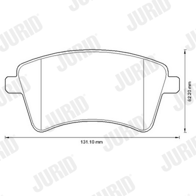 Brake Pad Set, disc brake - 573284J JURID