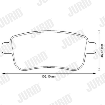 Brake Pad Set, disc brake - 573286JC JURID