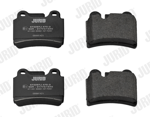 Brake Pad Set, disc brake - 573297J JURID