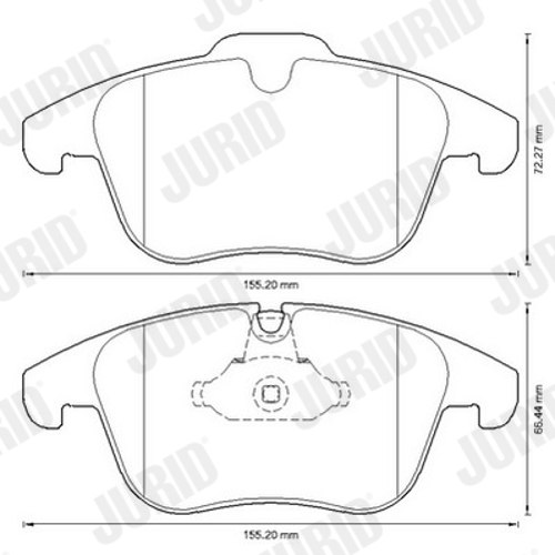 Brake Pad Set, disc brake - 573311JC JURID