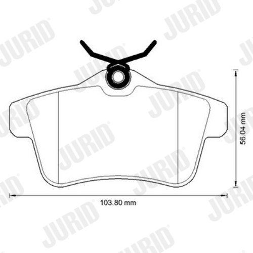 Brake Pad Set, disc brake - 573315JC JURID